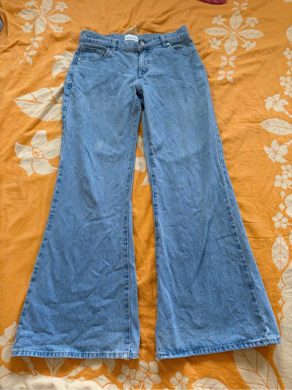 Abrand Light Blue High-Rise Flared Jeans